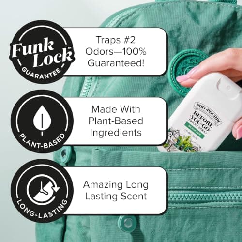Travel Essentials On-The-Go Bathroom Odor Deodorizer with Essential Oils, Up to 50 Uses, TSA Approved, Coconut Orchid Scent Poo-Pourri Before-You-Go Pocket Toilet Spray, Beach Bum, 1 Fl Oz B0CRQQ8TYB
