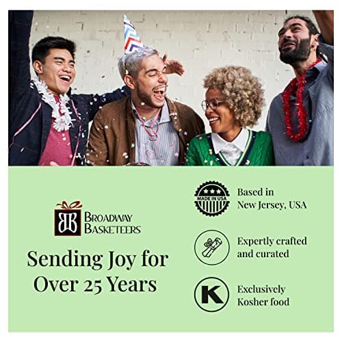 Broadway Basketeers 4 Box Gourmet Food | Tower Snacks | for Women, Men, Families, College – Delivery for Holidays, Appreciation, Thank You, Christmas, Corporate, Get Well Soon Care Package