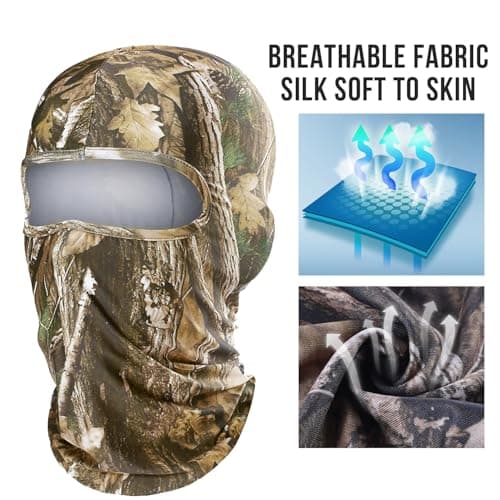 WTACTFUL Camo Face Mask for Turkey Hunting – Durable Concealment for Outdoor Adventures