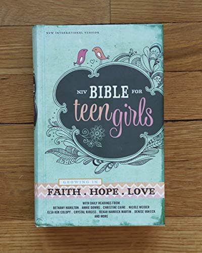 NIV, Bible for Teen Girls, Hardcover: Growing in Faith, Hope, and Love – The Perfect Christian Faith Gift for Your Teenage Girl, Age 13-18 0310749697