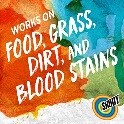 Shout Active Enzyme Laundry Stain Remover Spray, Triple-Acting Formula Clings, Penetrates, and Lifts 100+ Types of Everyday Stains - Prewash Spray 22oz