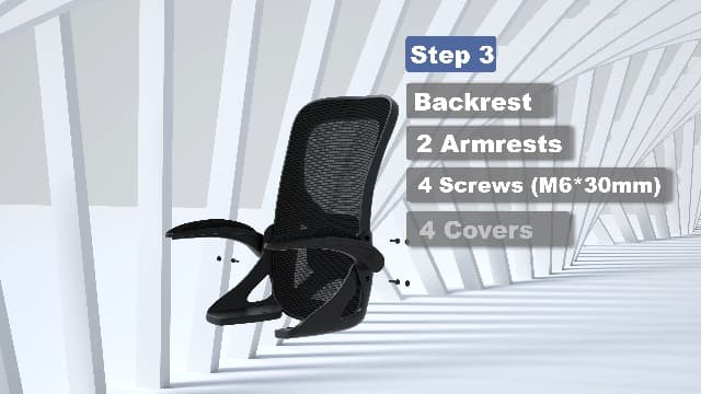 AreShark Office Chair - Ergonomic Breathable Mesh Desk Chair with Adjustable Lumbar Support and Flip-up Armrests - Executive High Back Rolling Swivel Comfortable Computer Gaming Chair for Home Office