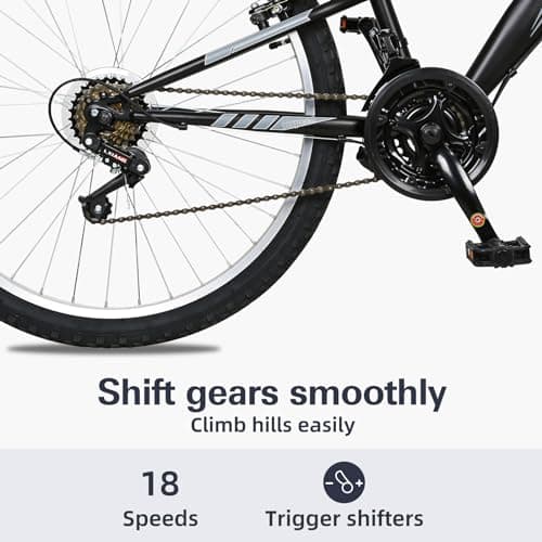 WEIZE Mountain Bike, 26/27.5 inch Outdoor Cycling Bike,18-Speed/High-Carbon Steel/Dual Full Suspension, Adjustable Ergonomic Seat for Men Women Adult, MTB Bicycle with Suspension Fork,Sleek Colors