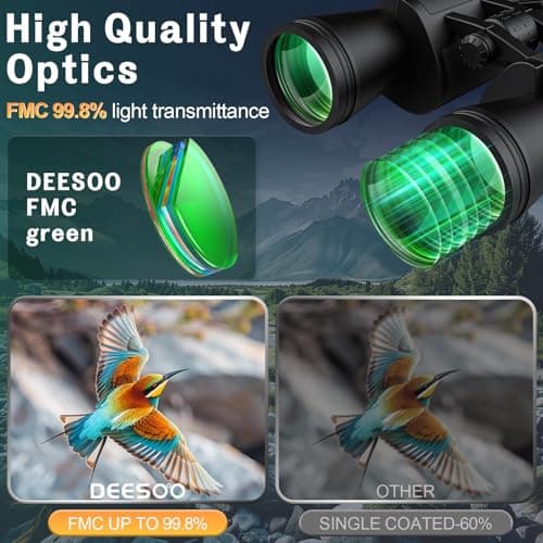 20x52 Binoculars for Adults High Powered - HD Large View Binoculars with Low Light Vision - Professional Binocular for Bird Watching Hunting Travel Cruise Outdoor Sports - Gifts for Women