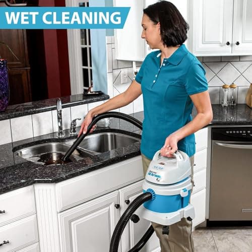 Shop-Vac 1.5 Gallon 2.0 Peak HP All Around EZ Wet/Dry Vacuum, Portable Compact Shop Vacuum, 3 in 1 Function with Wall Bracket & Multifunctional Attachments for Home, Apartment, Vehicles, 5895100