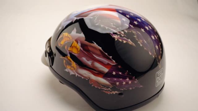 Cartman Cruiser Scooter Motorcycle Half Face Helmet, Patriotic Eagle USA Graphics, DOT Approved for Bike Scooter ATV UTV Chopper, Large