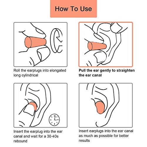 Quality Foam Earplugs 200 Pair - 32dB Noise Cancelling Soft High Decibel Ear Plugs for Noise Reduction Ear Protection Construction Loud Music Shooting Guns Work Safety Hearing Protection Ear Plugs