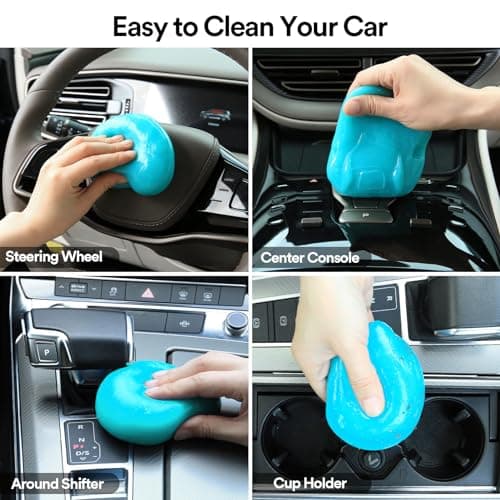PULIDIKI Car Cleaning Gel Car Clean Putty, Universal Car Interior Cleaner Slime, Perfect Cleaning Kit Supplies, Auto Detailing Tools Accessories, Dust Remover Gifts for Men Women