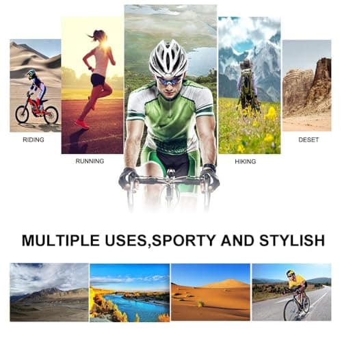 Sports Sunglasses for Men & Women - UV400 Protection, Night Driving, Cycling, Running, Outdoor Activities