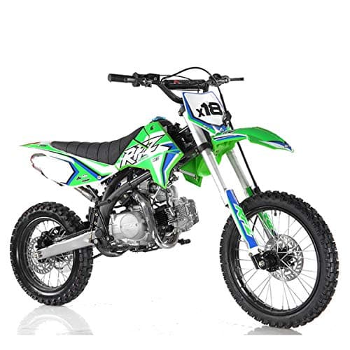 HHH DB X18 125CC Dirtbike Apollo RFZ Racing Gas Dirt Bike with Twin Spare Heave Duty Steel Frame Big Tires 17/14 inch 4 Speed Dirtbike for Youth Adult Vitacci Dirtbike