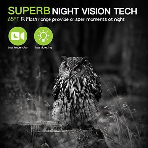 Trail Camera 2 Pack 36 MP 2.7K Game Camera 32GB Memory Card 4 Batteries Time 2.0" LCD Screen, Trail Cameras with 120°Wide Night Vision IP66 Waterproof for Monitoring Wildlife Trail Cam