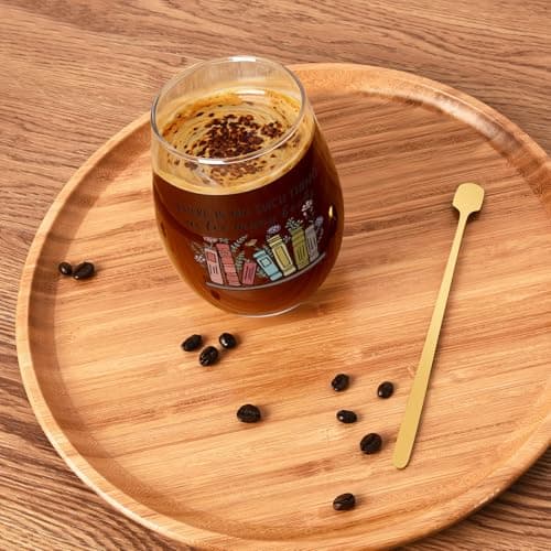 Futtumy Gifts for Book Lovers Women, Book Lover Wine Glasses 17oz, Gifts for Readers Book Lovers, Funny Reading Bookish Book Lovers Gift for Birthday Christmas Mother's Day