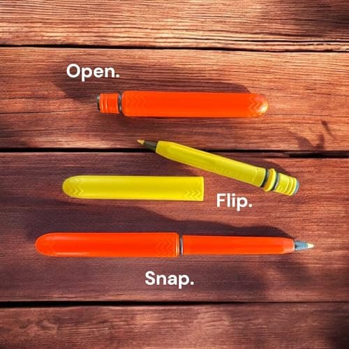 The USA Made Pocket Pen – 8 Pack – compact, affordable, lightweight, EDC black ink ballpoint pen – waterproof and floats – carries small, writes big (Flat Dark Earth)