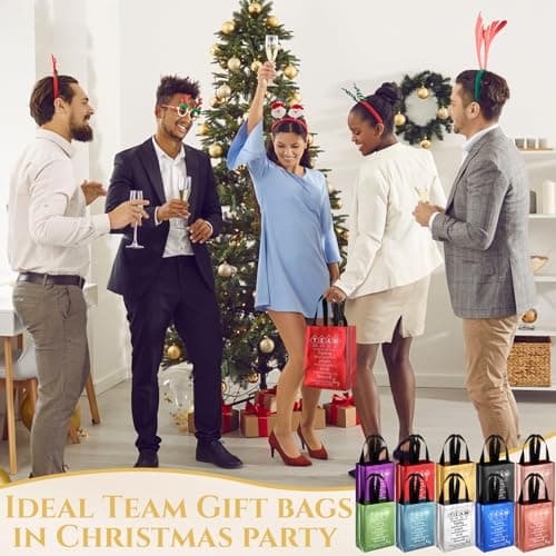 Customer Service Week Employee Appreciation Gifts, Reusable with Handles Gift Bag, Appreciation Gifts Bag For coworker Team Sweetude 25pcs Team Staff Appreciation Thank You Gift Bag Bulk, 10 Colors B0DJVXY2HC