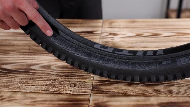 WTB Trail Boss Mountain Bike Tire (27.5”/29") Tubeless Folding - Aggressive Tread for Trail Rides (Black/Tan, SG1/SG2 Puncture Protection)