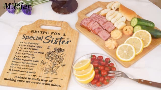 Gifts for Sister, Sister Birthday Gifts, Recipe for A Special Sister Cutting Board, Sisters Gifts from Sister, Mothers Day Christmas Gifts for Sister Sister Adult