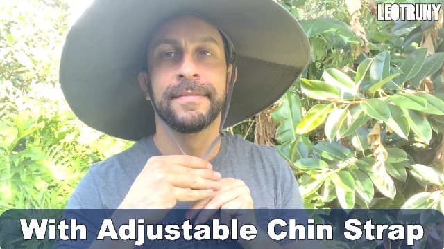 Leotruny Super Wide Brim Bucket Hat UPF50+ Waterproof Sun Hat for Fishing Hiking Camping