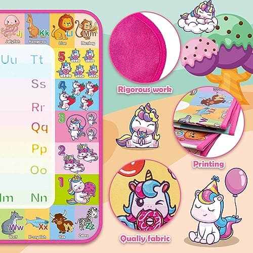 Reusale Princess Color Mat, Mess-Free Coloring, Educational Doodle Toy, Kids Birthday Gifts for Age 3 4 5 6 7 8 Year Old Water Doodle Mat, Kids Drawing Toys for 3 4 5 Year Old Boys Girls Gifts B08B8TQJ3Q