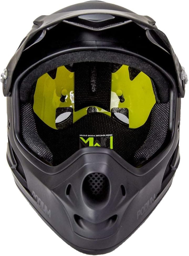DEMON UNITED Podium Full Face Mountain Bike Helmet Black Includes MIPS Technology