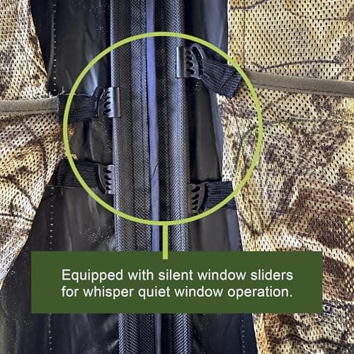 AYIN See Trough Pop Up Hunting Blind, See Thru Ground Blind - Essential Hunting Tent for Deer, Portable and Easy Setup, Ideal Hunting Essentials, Durable and Concealed Ground Blind