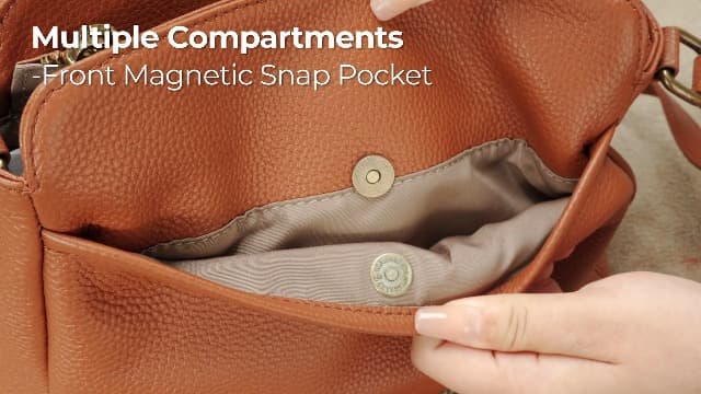 befen Anti-theft Crossbody Bag for Women Geniune Leather, Small Cross Body Shoulder Handbags with RFID Card Slots