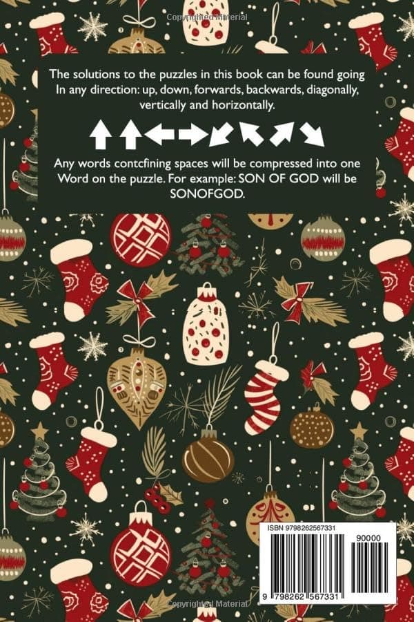 Christmas Word Search Puzzles For Adults Large Print: 2400+ Winter Holiday Themed Words To Find, Fun White Elephant Gifts And Stocking Stuffers For Seniors, Men & Women B0FP9G9NY6