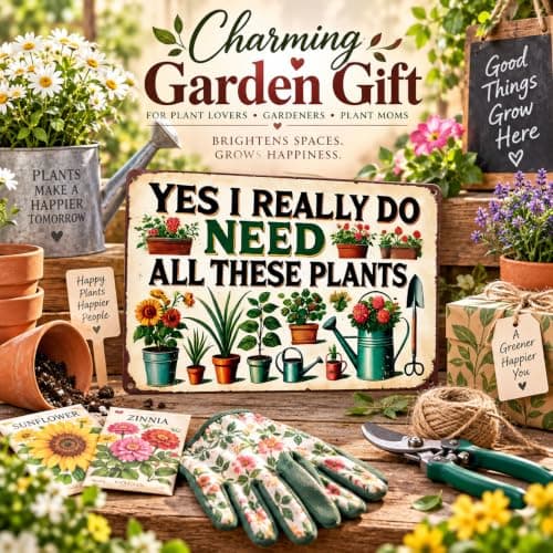 Bestylez Garden Gifts I Really Need All These Plants Vintage Gardening Signs for Home Garden Greenhouse Living Room Bedroom Yard Outdoor Decor 8X12 Inch (3362) B0F246BKWY