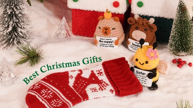 Gifts for Mom from Daughter Son, Mom Birthday Gifts - Cute Handmade Crochet Bee - Birthday Valentines Mothers Day Christmas Bonus Step Mother In Law, I Love You Mama Present, Emotional Support