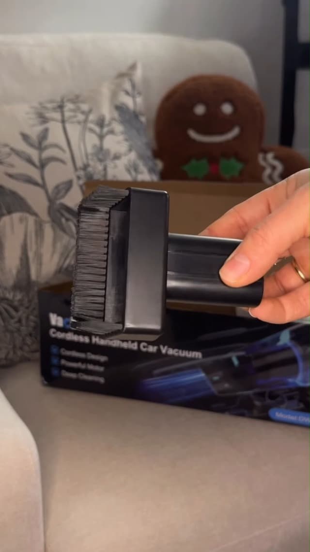 VACDRIVE Car Vacuum Handheld Cordless Car Vacuum Cleaner for Drivers, Office, Home & Pet Hair, with True Brushless Motor, Ultra-Strong Suction, Rechargeable Battery&Big Dust Cup, Type-C Fast Charging