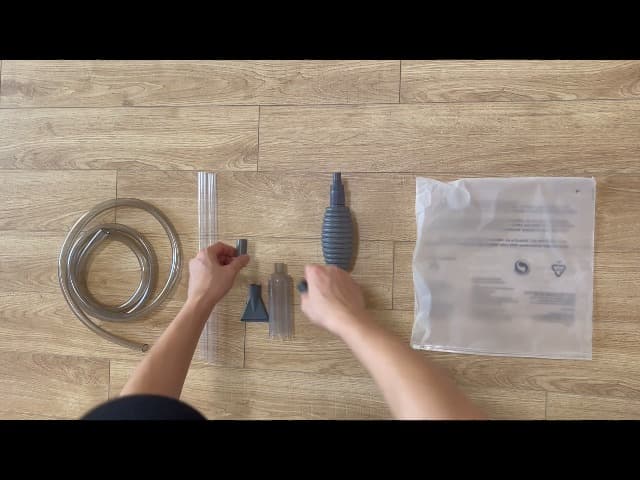 Hot Tub Vacuum Spa Vac, Manual Spa Vacuum Wand Cleaner 10ft Cordless Pool Cleaner, Hot Tub Suction Pipe Siphon Constant Suction, Handheld Flexible Hose for Dirt,Grass, Debris with 3 Cleaner Heads