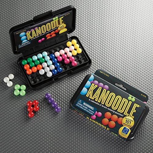Educational Insights Kanoodle - Original 3D Brain Teaser Puzzle, Single Player Mind Challenge Toys, Handheld Travel Games, Challenging Logic Puzzles and Gifts for Kids, Teens & Adults Ages 7+