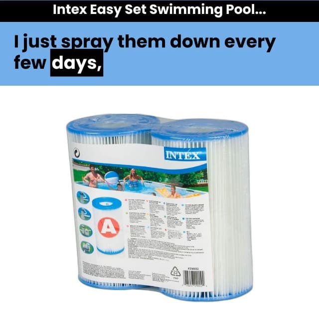 INTEX C1000 Cartridge Filter Pump for AGP: 1000 GPH Pump Flow Rate - Cartridge Gauge Indicator - HydroAeration Technology - Includes Type A Filter Cartridge - Turnover Rate/System Flow 750 GPH