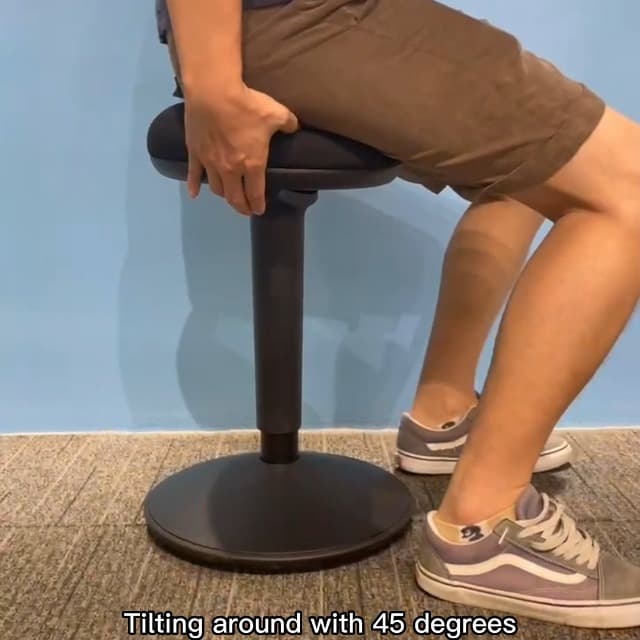 Standing Desk Chair with 360-Degree Standing Desk Chair with Memory Foam Seat Cushion, Lightweight & Flexible