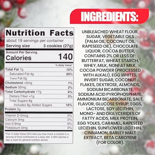 Lambertz European Holiday Cookie Tin – 64 Cookies, 12 Varieties, – Festive Gift Box Ready to Serve and Gift-Ready for Christmas and Office Sharing – 17 Ounces