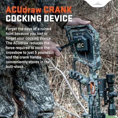 Wicked Ridge by TenPoint Commander 400, Peak XT - 400 FPS - Includes Pro-View 400 Lighted Scope, ACUdraw Crank Cocking Device & Three Match 400 Carbon Arrows