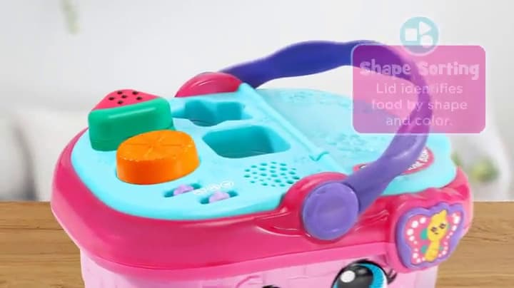 LeapFrog Shapes and Sharing Picnic Basket, Pink B07B7319TG