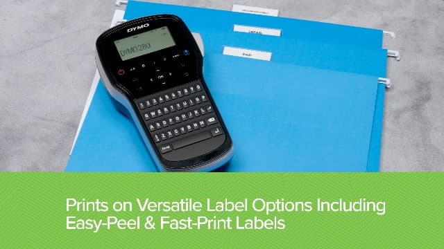 DYMO Label Maker LabelManager 280 Rechargeable Portable Label Maker Easy-to-Use One-Touch Smart Keys QWERTY Keyboard PC and Mac Connectivity For Home & Office Organization