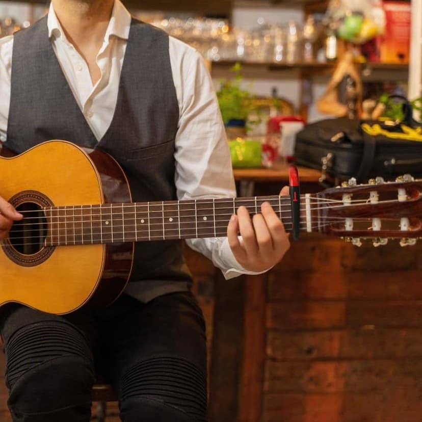 Guitar Capo for Acoustic and Electric Guitars 2 Packs Capo 6-String Acoustic Capo guitar accessories (Red-White)