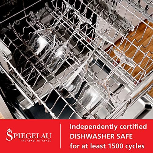 Spiegelau Style Crystal White Wine Glasses Gift Set, Elegant Stemmed Wine Glasses, Stylish Glassware for Dinner Party, Home Bar, Wedding Gifts, Birthday Gifts, Hosting Essentials, 15.5 oz, Set of 4