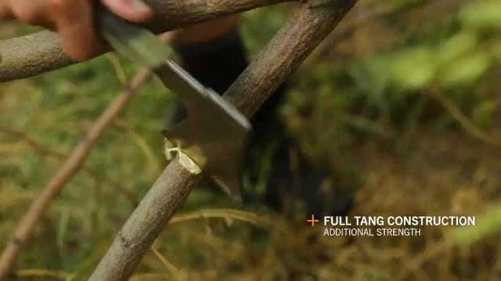 Gerber Gear Pack Hatchet - 3.5" Steel Blade Axe with Full Tang - Survival, Bushcraft and Camping Gear - with Mountable Nylon Sheath - Brown