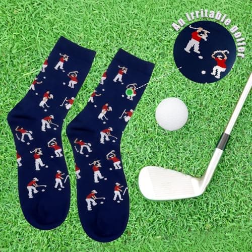 Anniversary Christmas Valentines Gifts for Husband Dad Stepdad, Stocking Stuffers for Men Him Golfer,Golf Accessories for Men Funny Golf Socks for Men Dad,Christmas Birthday Gift From Daughter Wife Son B0FT7NQZ1S