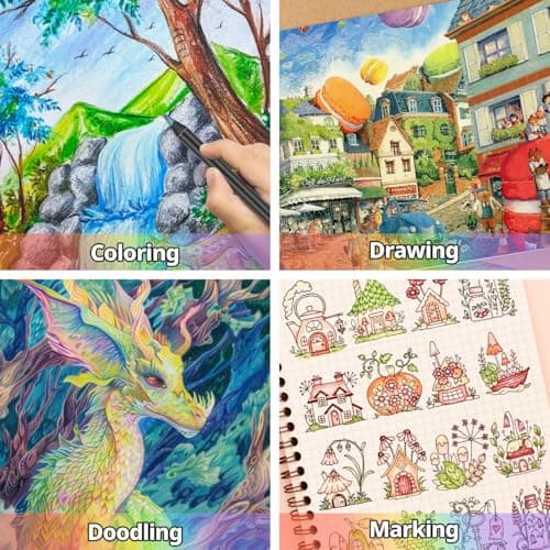 Stocking Stuffers, Art Supplies, 12 Rainbow Colored Pencils, Teen Girl Gifts Trendy Stuff, Art Supplies for Kids 9-12, Gifts for 5-12 Year Old Girl, Arts and Crafts for Kids Ages 8-12