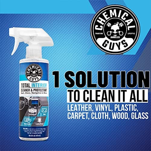 Chemical Guys Complete Leather Cleaner and Conditioner Detailing Kit with Total Interior, for Cars, Home, Office, and More (Works on Natural, Faux Leather and More) 9 Items - HOL412