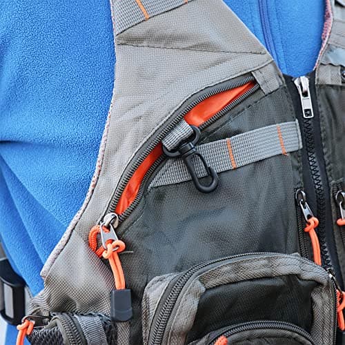 Raprance Fly Fishing Vest Backpack - Adjustable Lightweight and Quick-Dry, with 17 Pocketsfor Trout Bass Saltwate
