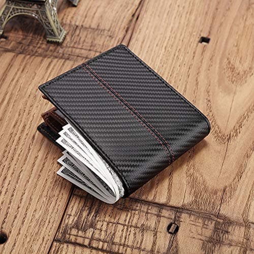 Personalized Engraved Leather Wallet for Boyfriend Husband from Wife Girlfriend - Christmas Anniversary Valentines Day Birthday Wedding - I Love You - Men Custom Bifold Wallets with Romantic Message
