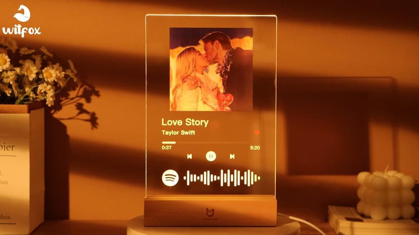 Personalized Gifts for Women Men - Acrylic Spotify Song Plaque - Spotify Plaque Custom Photo Gifts for Boyfriend Girlfriend - Customized Gifts for Him Her B09CG5CWG5