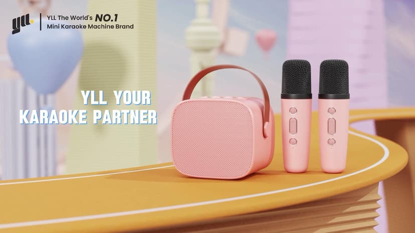 Mini Karaoke Machine with 2 Wireless Microphones, TOP Kids Gifts for Girls Ages 3, 4, 5, 6, 7, 8, 9, 10, 11, 12 +Years Old, 4-12th Christmas Birthday Toy Gift for Girls Boys Party (Purple)