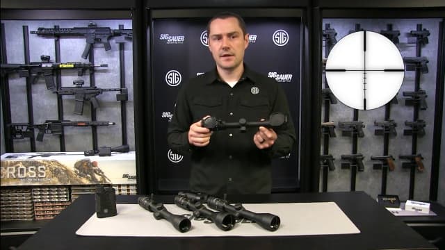 SIG SAUER Buckmasters 3-12x44mm 1" Tube Second Focal Plane/SFP/F2 Durable Shockproof Waterproof Fogproof Black Riflescope