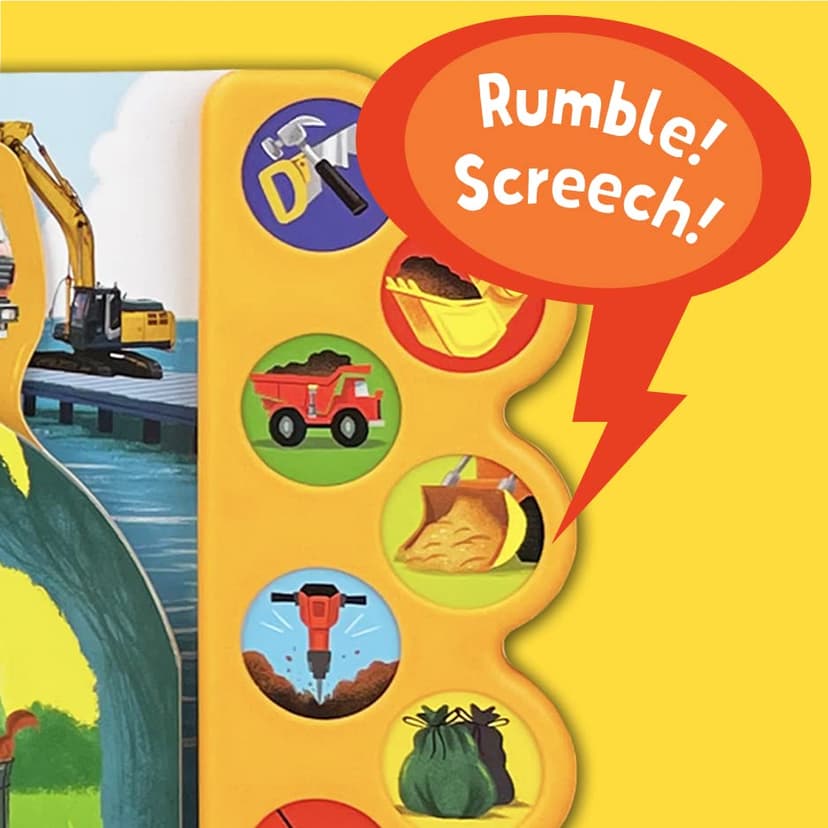 Dig It! Dump It! Build It! 10-Button Sound Book for Little Construction Lovers, Ages 2-7 1646385977