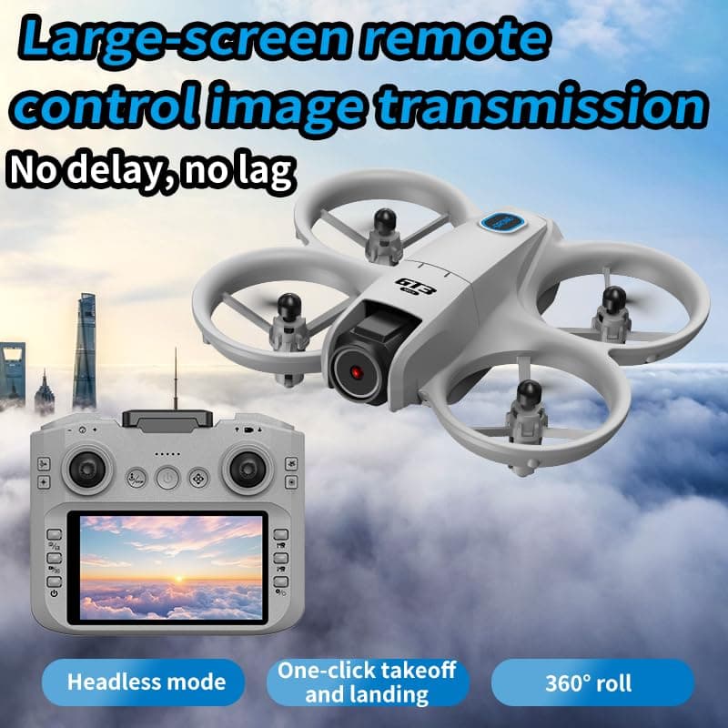 FPV Drone with HD Camera Sceen Remote Controller, Optical Flow Positioning & Intelligent Obstacle Avoidance Mini RC Quadcopter Beginner-Friendly Indoor Outdoor Aerial Photography GT3 Drone for Adults